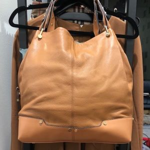 Vince Camuto pebbled leather tote